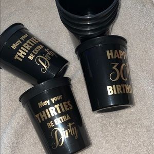 30th Birthday Cups